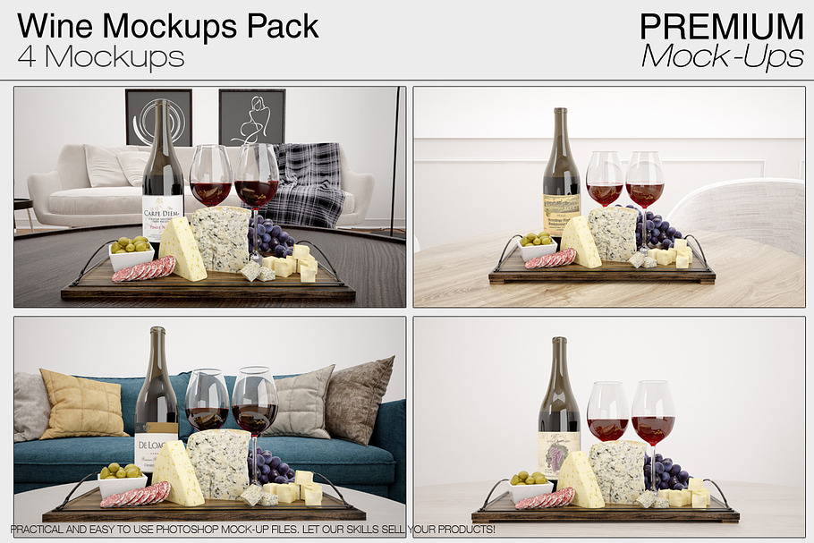 Wine Mockup Set in Product Mockups - product preview 8