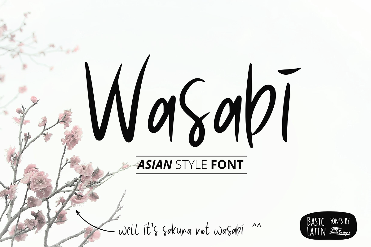 Wasabi Asian Style Font in Display Fonts - product preview 8
