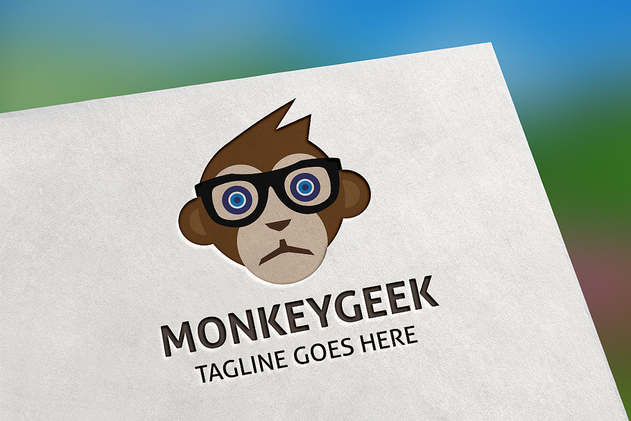 Monkey Geek Logo in Logo Templates - product preview 8