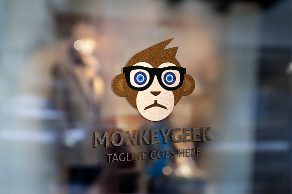 Monkey Geek Logo in Logo Templates - product preview 1