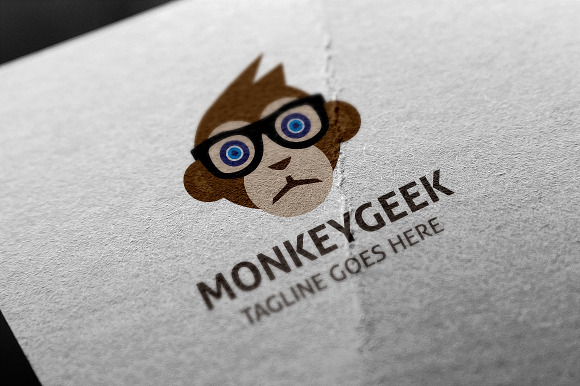 Monkey Geek Logo in Logo Templates - product preview 3