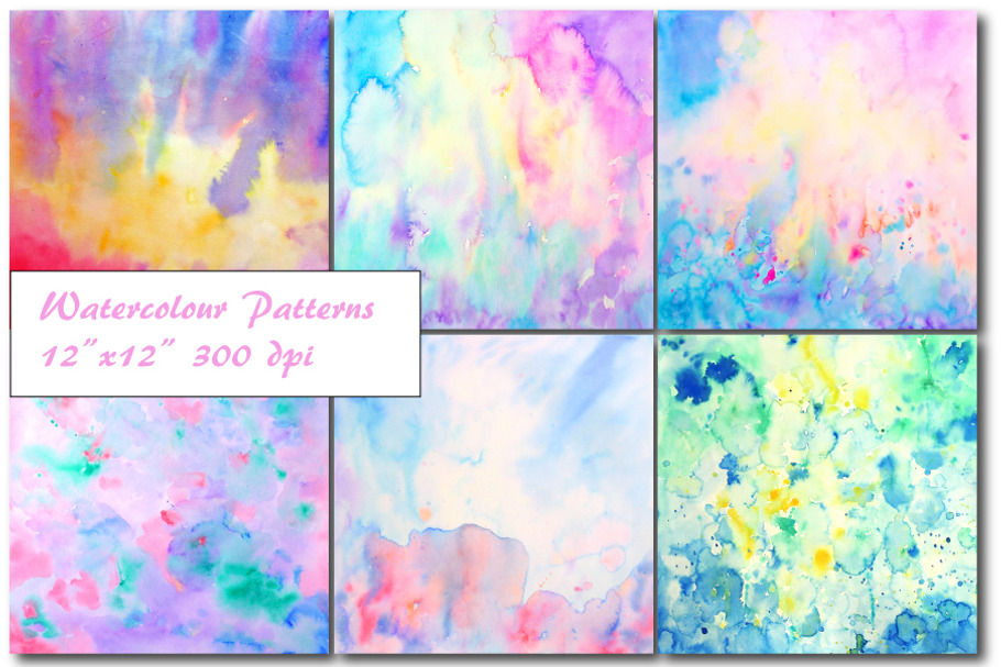 Watercolor Abstract Background in Textures - product preview 8