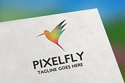 Pixel Fly Logo