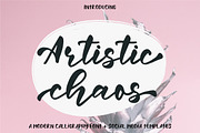 Artistic Chaos Font Duo + Bonus 