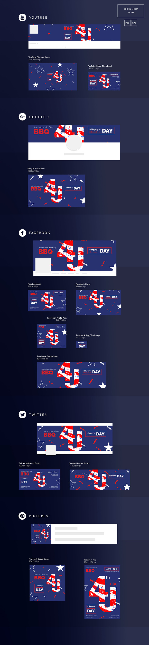 Promo Bundle | Independence Day in Templates - product preview 5