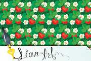 Seamless pattern with Strawberries