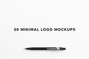 30 Minimal Logo Mockups