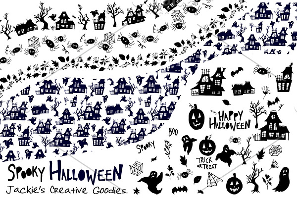 Spooky Halloween: Hand Drawn Set