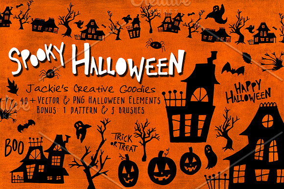 Spooky Halloween: Hand Drawn Set in Illustrations - product preview 1