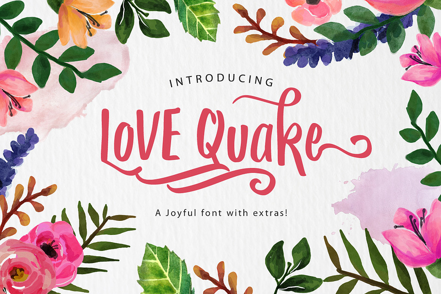 Love Quake in Display Fonts - product preview 8