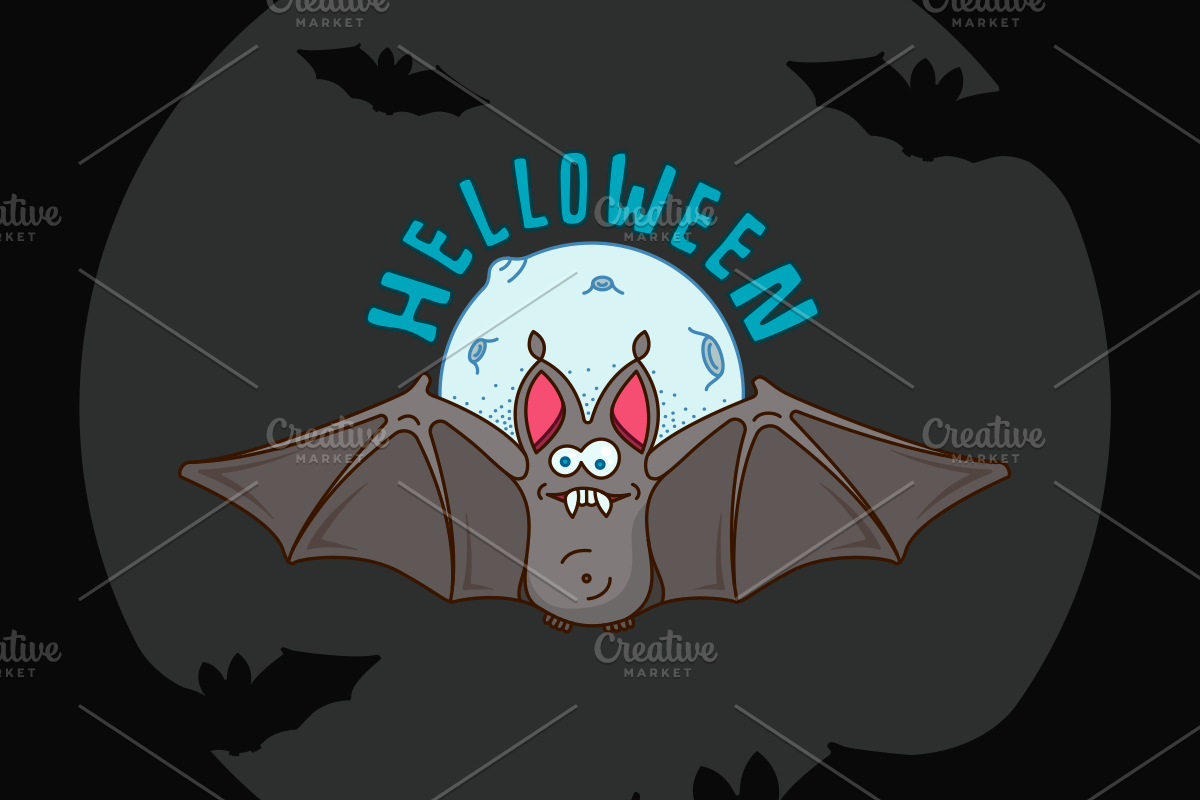 Halloween  Bat in Illustrations - product preview 8