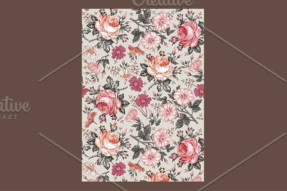 Wedding Flowers Rose Card Frame in Illustrations - product preview 2