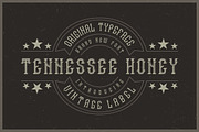 Tennessee Honey label font