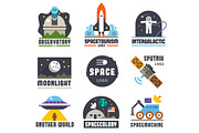 Space logo set