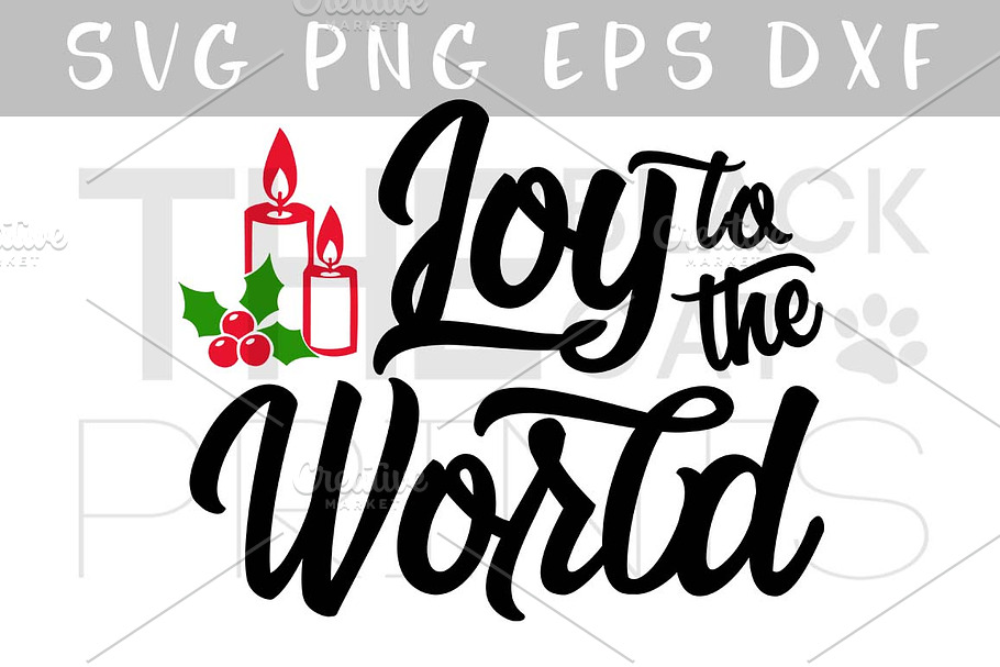Joy to the world SVG DXF PNG EPS