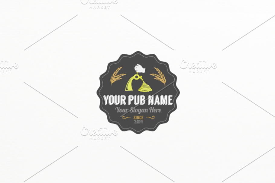 Draft Beer Label Logo in Logo Templates - product preview 8