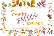 Pretty Fallen Leaves Clip Arts