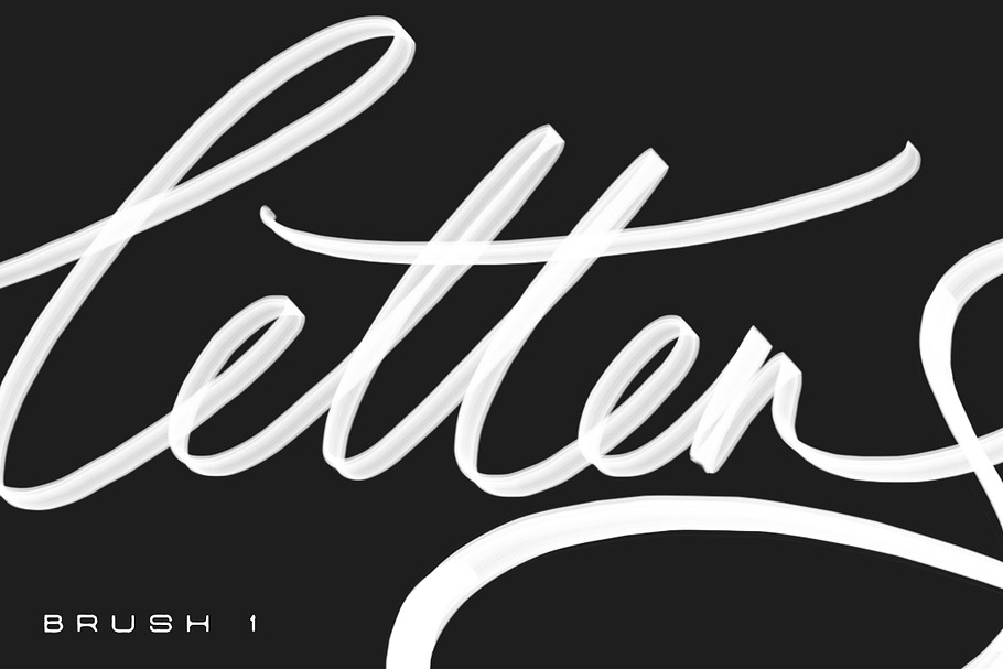 Lettering Brushes For Photoshop in Photoshop Brushes - product preview 8