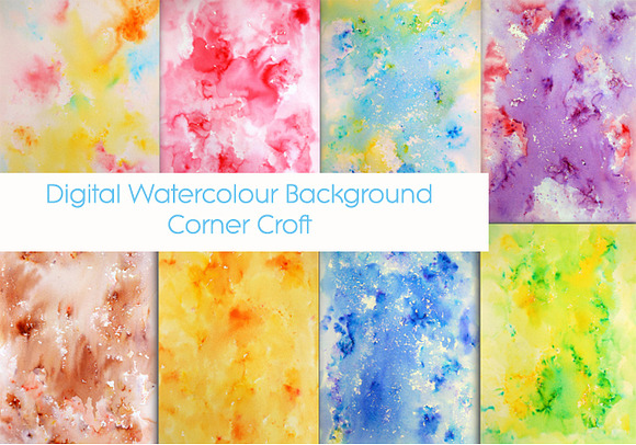 Watercolor Paint Splatter Pattern in Patterns - product preview 1