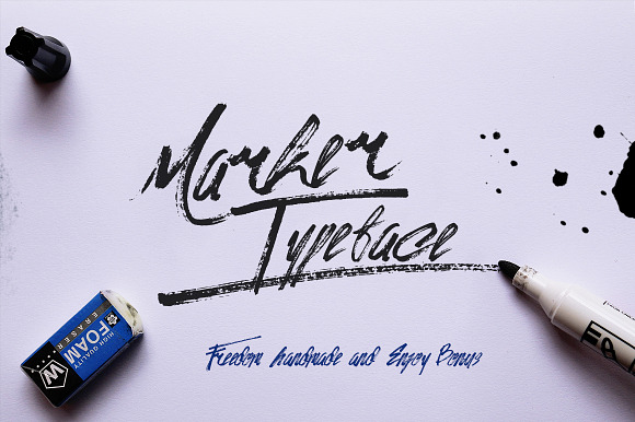 Marker Typeface & Bonus (50%off) in Display Fonts - product preview 2