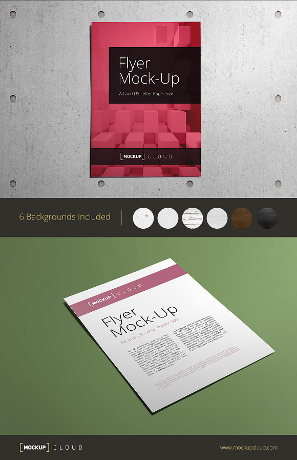 Flyer Mock-Up in Print Mockups - product preview 3