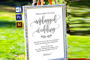 Unplugged wedding sign SHR351
