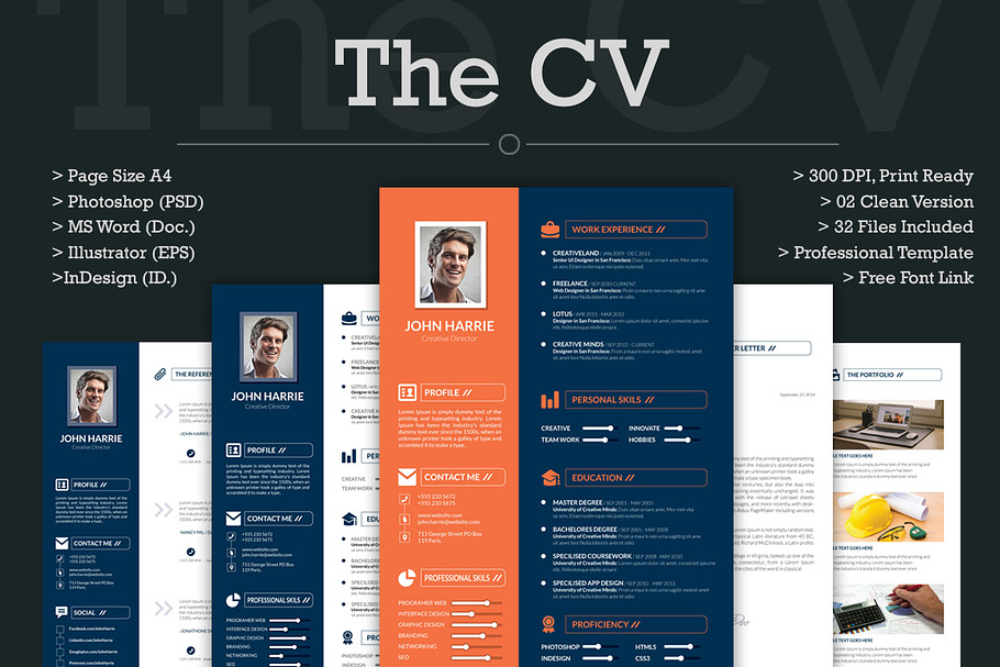 Resume | CV Design Template in Resume Templates - product preview 8