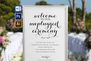Unplugged wedding sign SHR354
