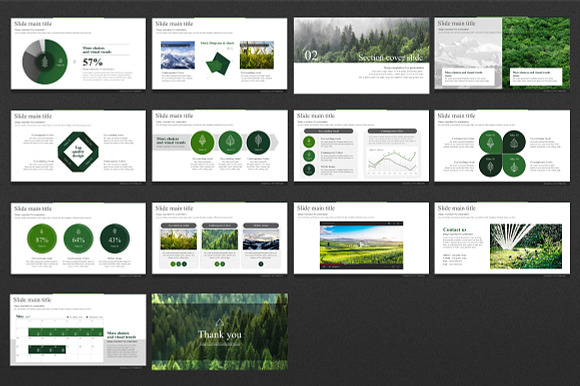 Forest Template in PowerPoint Templates - product preview 2