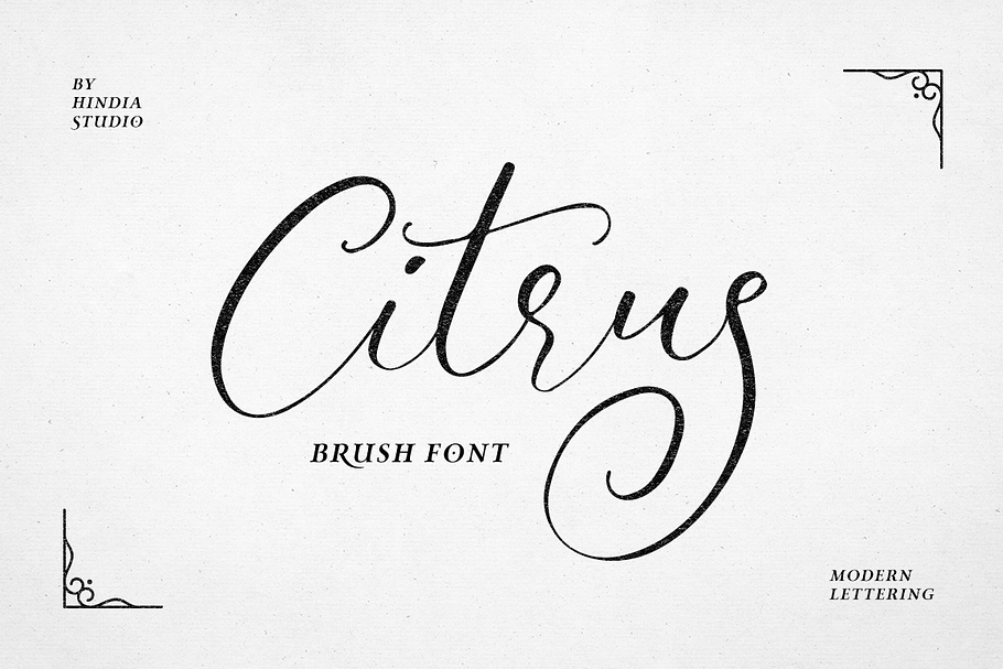 Citrus Script in Script Fonts - product preview 8