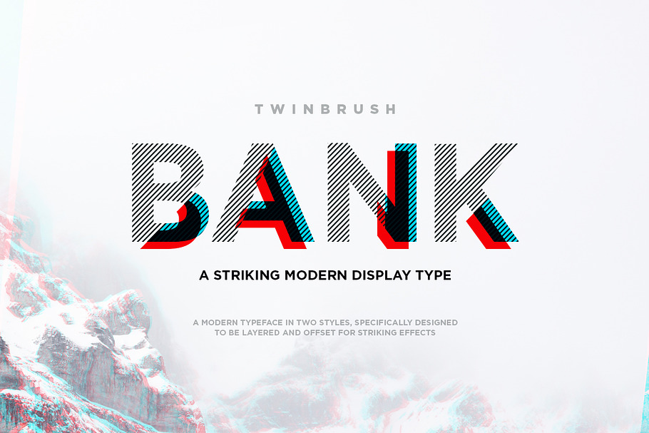 Bank typeface in Modern Fonts - product preview 8