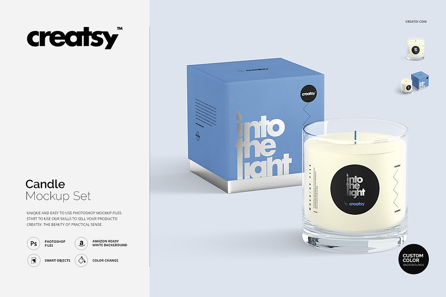 Candle Mockup Set in Product Mockups - product preview 8