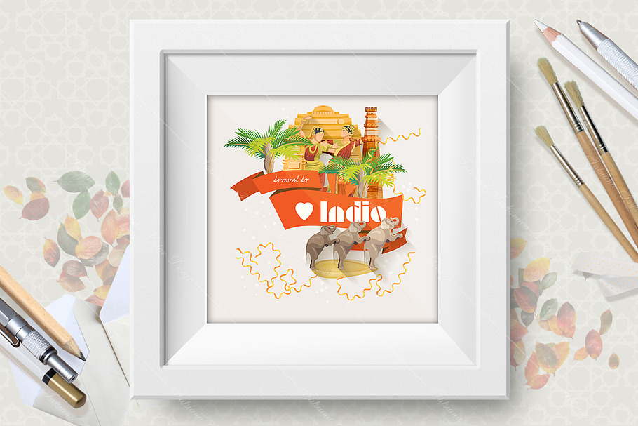 India. Travel. Goa. in Illustrations - product preview 8