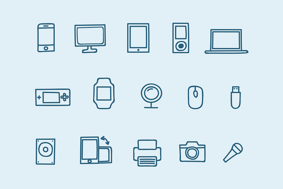 15 Device Doodles in Graphics - product preview 8