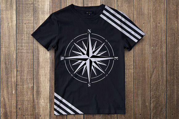 Vector Compass Rose (Wind Rose) in Objects - product preview 3