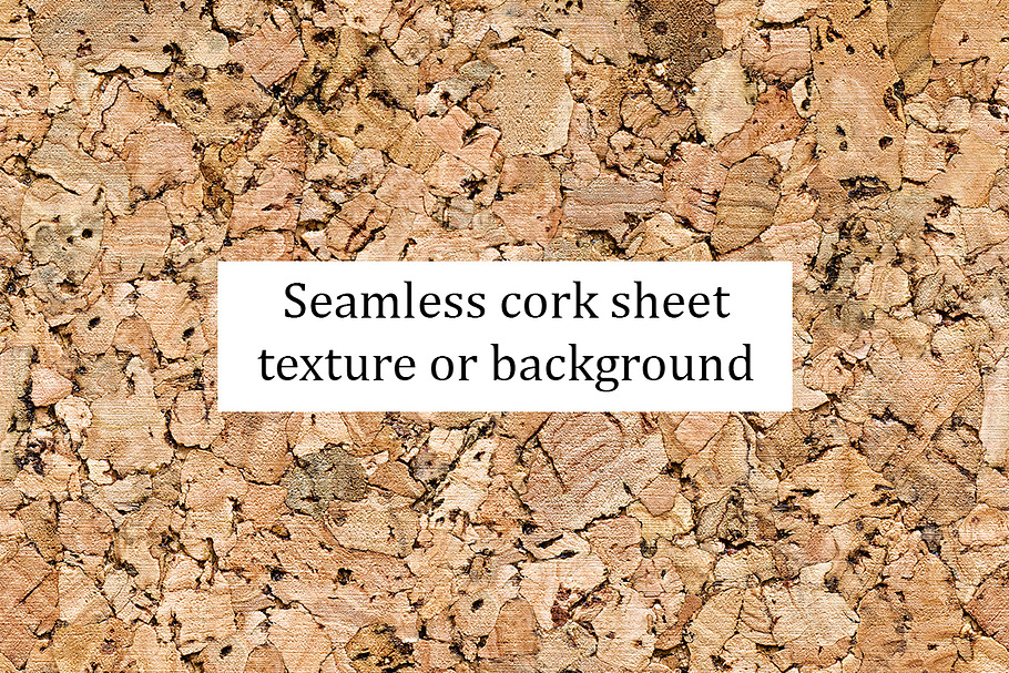 Seamless cork sheet