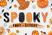 Spooky font + EXTRAS!