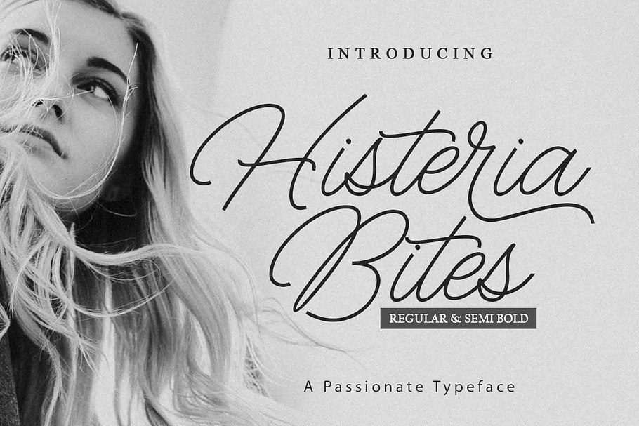 Histeria Bites in Script Fonts - product preview 8