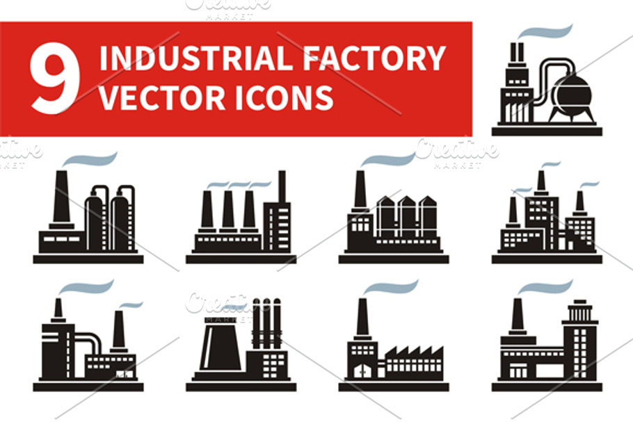 Industrial Factory Icons