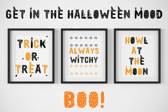 Spooky font + EXTRAS! in Scary Fonts - product preview 5