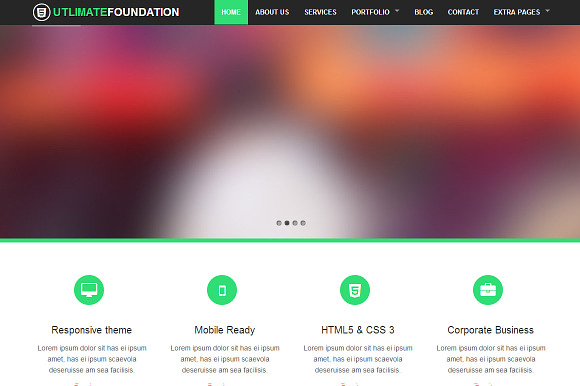 Foundation 4 Business Theme 5 in 1 in Website Templates - product preview 3
