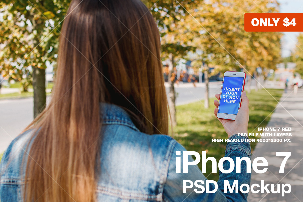 iPhone 7 Street Mockup in Mobile & Web Mockups - product preview 8