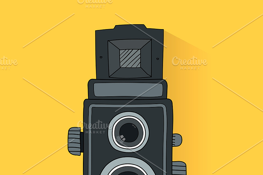 Vector of analog film camera in Illustrations - product preview 8