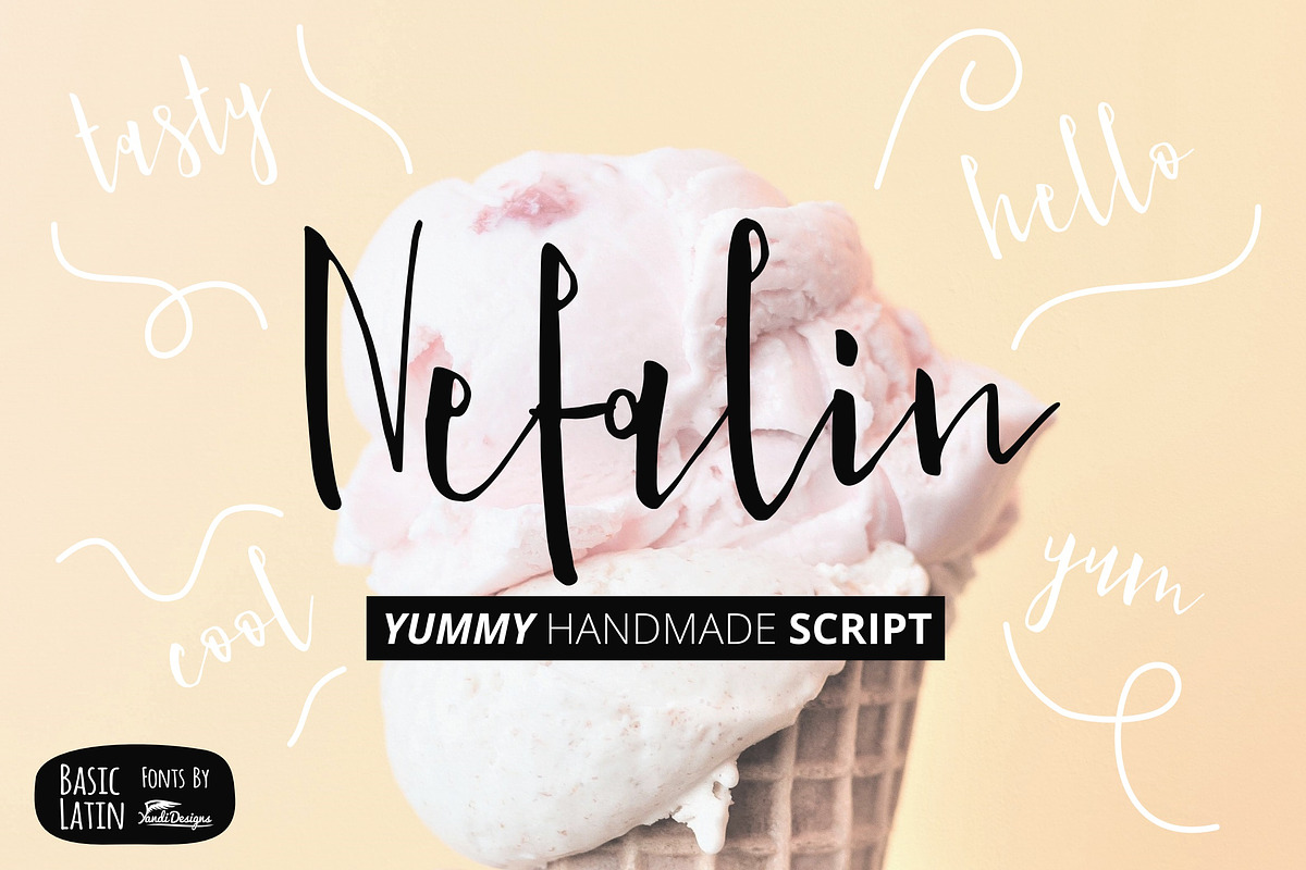 Nefalin Yummy Script Font in Script Fonts - product preview 8