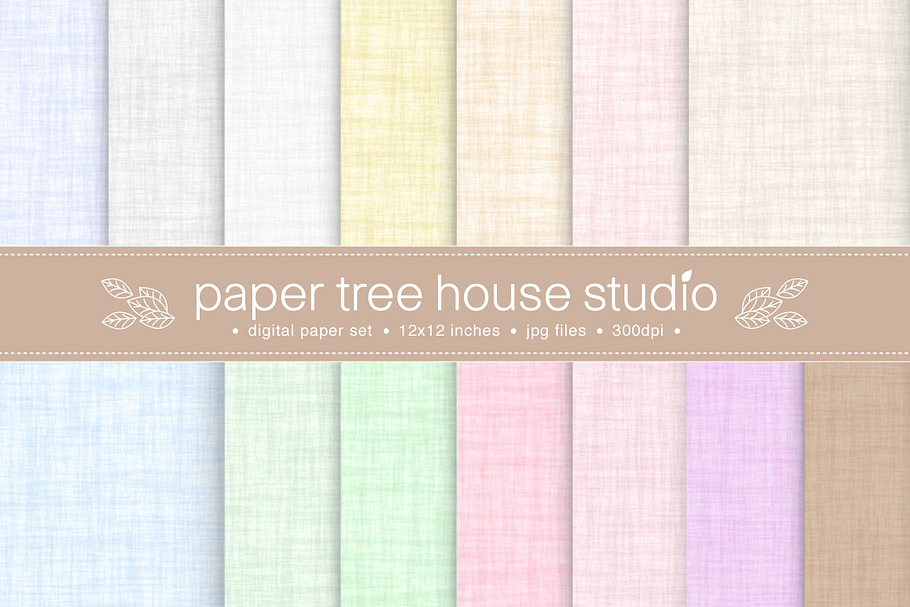 Natural Linen Backgrounds / Textures in Textures - product preview 8