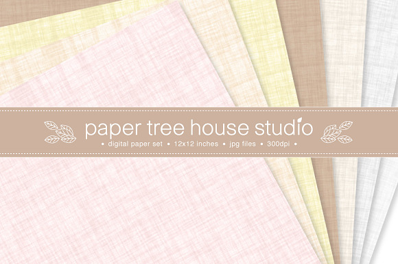 Natural Linen Backgrounds / Textures in Textures - product preview 1