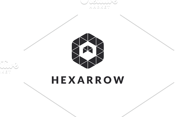 Hexa Arrow Logo in Logo Templates - product preview 3