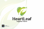 Heart Leaf - Logo Template