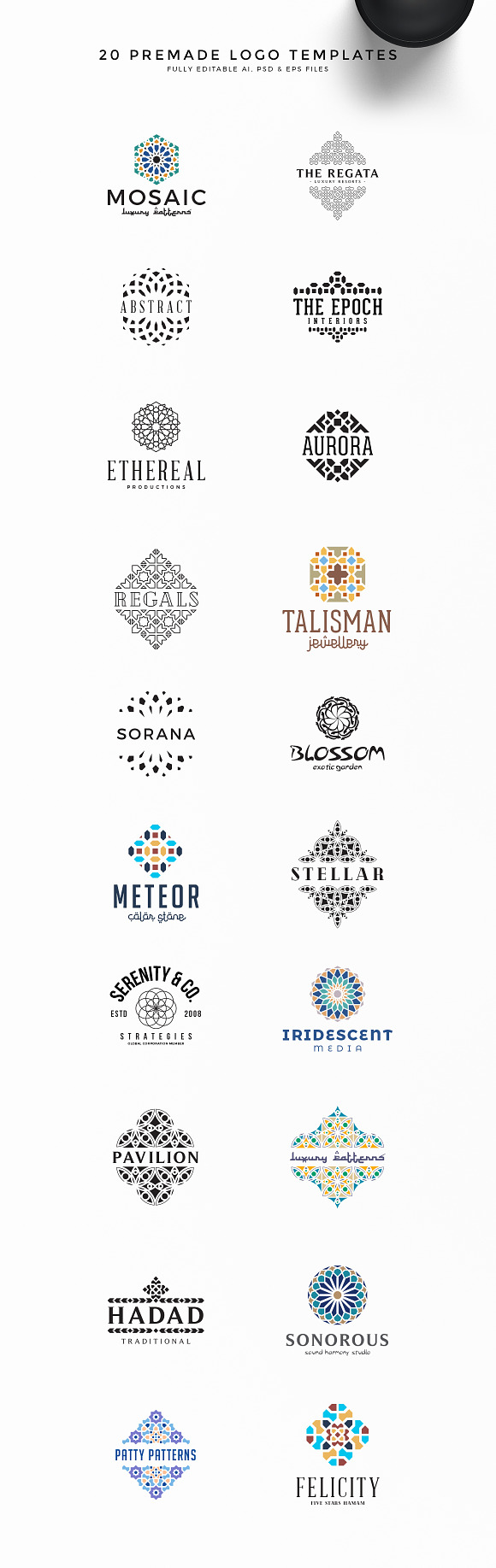Geometric Logo Creation Kit Arab Ed. in Logo Templates - product preview 5