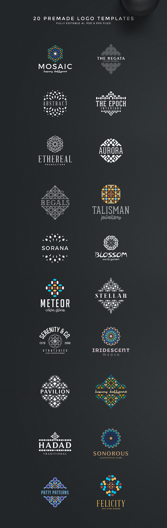 Geometric Logo Creation Kit Arab Ed. in Logo Templates - product preview 6
